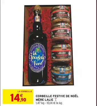 Intermarché Mère lalie corbeille festive de noël offre