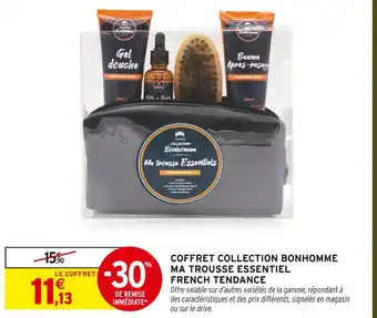 Intermarché French tendance coffret collection bonhomme ma trousse essentiel offre