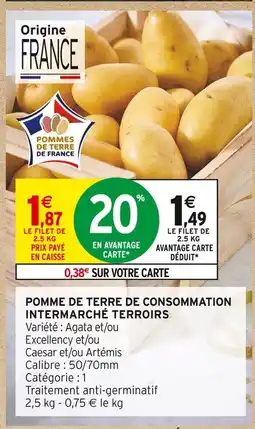 Intermarché Pommes de terre de consommation intermarché terroirs offre