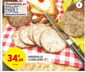 Intermarché L'uzelaise andouille offre