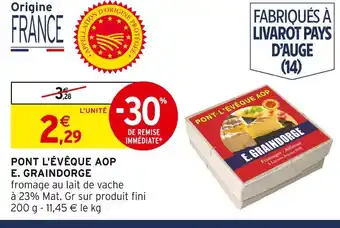 Intermarché E. graindorge pont l'évêque aop offre
