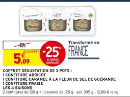 Intermarché Les 4 saisons coffret dégustation de 3 pots offre