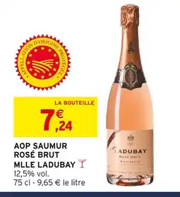 Intermarché Mlle ladubay aop saumur rosé brut offre