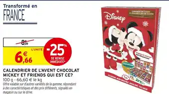 Intermarché Calendrier de l'avent chocolat mickey et friends qui est ce? offre