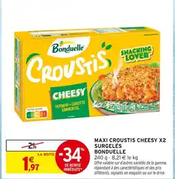 Intermarché Bonduelle croustis cheesy offre