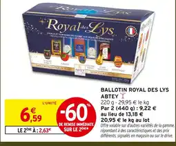 Intermarché Abtey ballotin royal des lys offre