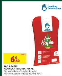 Intermarché Handicap international sac à sapin offre