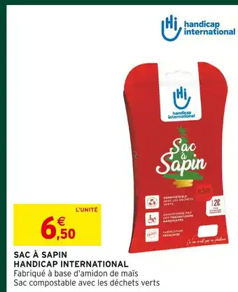 Intermarché Handicap international sac à sapin offre