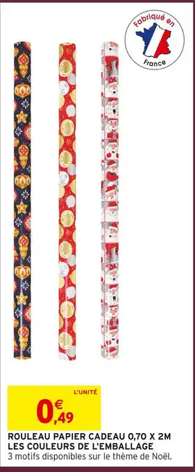 Intermarché Rouleau papier cadeau offre