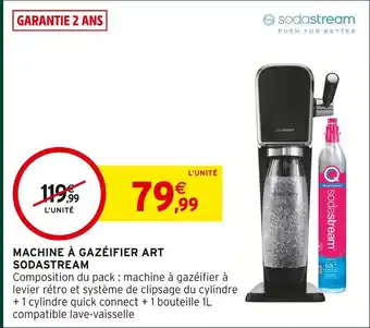 Intermarché Sodastream machine à gazéifier art offre