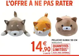 Intermarché Peluche kawai 50 cm offre