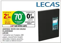 Intermarché Lecas agenda 10x15 cm cousu classique offre