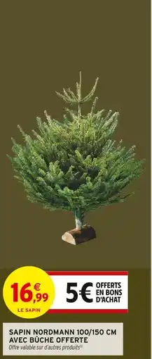 Intermarché Express Sapin nordmann 100/150 cm offre