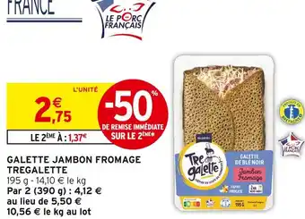 Intermarché Express Tregalette galette chèvre lardons offre