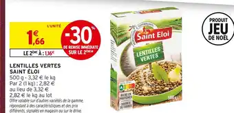 Intermarché Express Saint éloi lentilles vertes offre