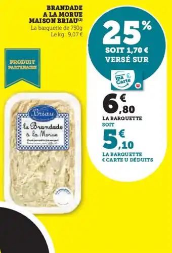 U Express Brandade a la morue maison briau offre