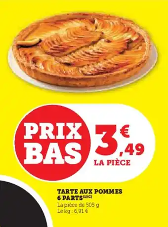 U Express Tarte aux pommes 6 parts offre