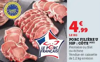 U Express Porc filière u igp côte offre