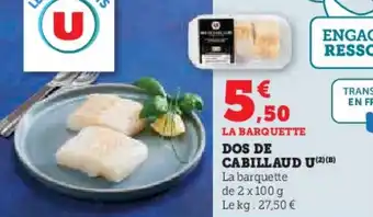 U Express Dos de cabillaud u offre