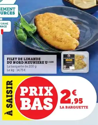 U Express Filet de limande du nord meuniere u offre