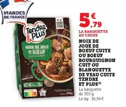 U Express Noix de joue de boeuf cuite ou boeuf bourguignon cuit ou blanquette de veau cuite tendre et plus offre