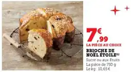 U Express Brioche de noël étoile offre