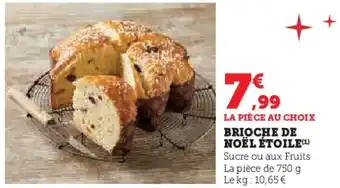 U Express Brioche de noël étoile offre