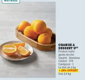 U Express Orange a dessert u offre