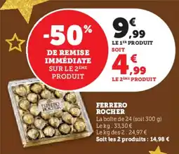 U Express Ferrero rocher offre