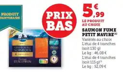 U Express Saumon fume petit navire offre