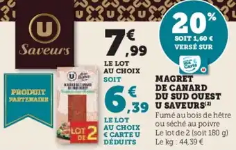 U Express Magret de canard du sud quest u saveurs offre