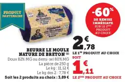 U Express Beurre le moule nature de breton offre