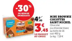 U Express Mini brownie cocottes saint michel offre
