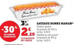 U Express Gateaux bonne maman offre