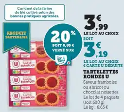 U Express Tartelettes rondes u offre
