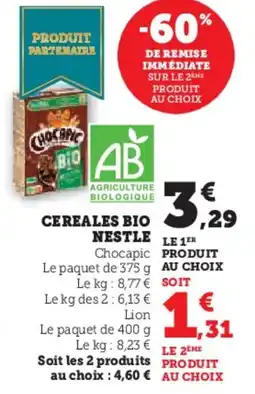 U Express Cereales bio nestle offre