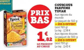 U Express Couscous parfume tipiak offre