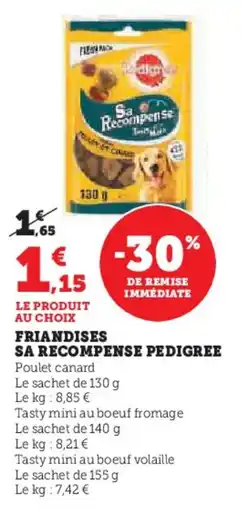 U Express Friandises sa recompense pedigree offre