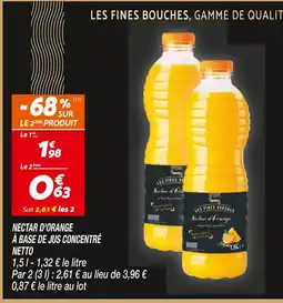Netto Netto les fines bouches nectar d'orange offre
