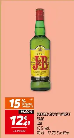 Netto J&b blended scotch whisky rare offre