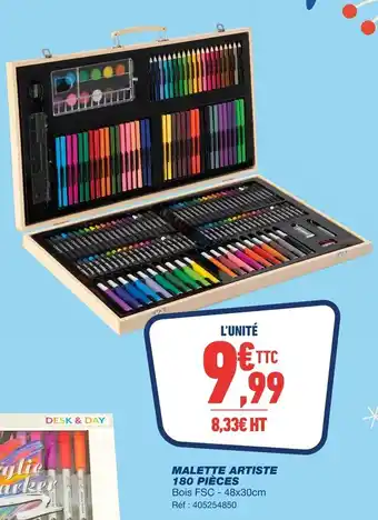 Bureau Vallée Malette artiste offre