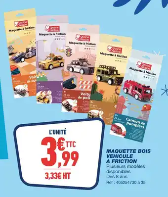 Bureau Vallée Graine créative maquette à friction offre