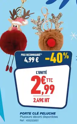 Bureau Vallée Porte clé peluche offre