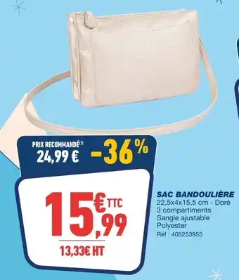 Bureau Vallée Sac bandoulière offre
