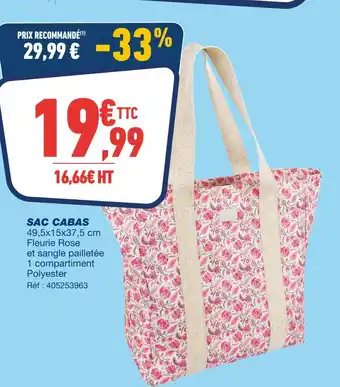 Bureau Vallée Sac cabas offre