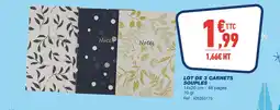 Bureau Vallée Lot de 3 carnets souples offre