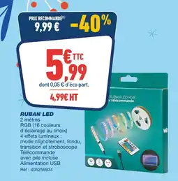 Bureau Vallée Ruban led offre