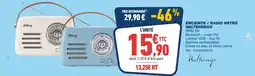 Bureau Vallée Halterrego enceinte / radio retro offre