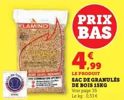 Hyper U Sac de granulés de bois offre