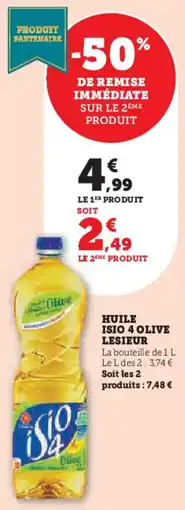 Hyper U Huile isio 4 olive lesieur offre
